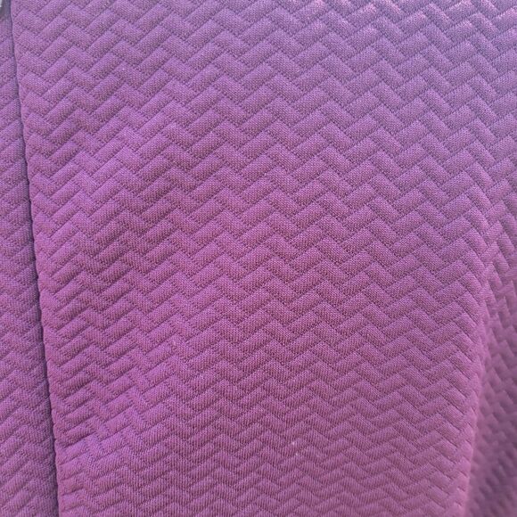 Liz Claiborne Ladies Dress Shift Short Sleeve Round Neck with Pockets Purple XL - Picture 9 of 13